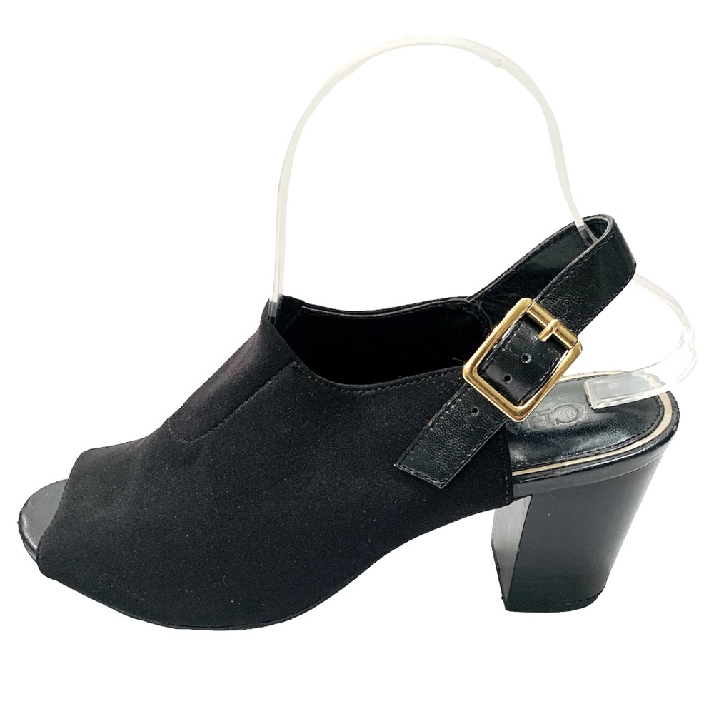 Chaps “Wadely” Faux Suede Ankle Bootie Sandals